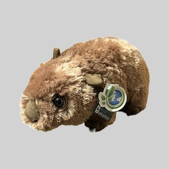 WWF Adoption Plush Stuffed Animal 10" x 5" Brown NWT 2018 - Picture 1 of 9